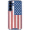 American Flag Distressed Galaxy S25 Clear Case